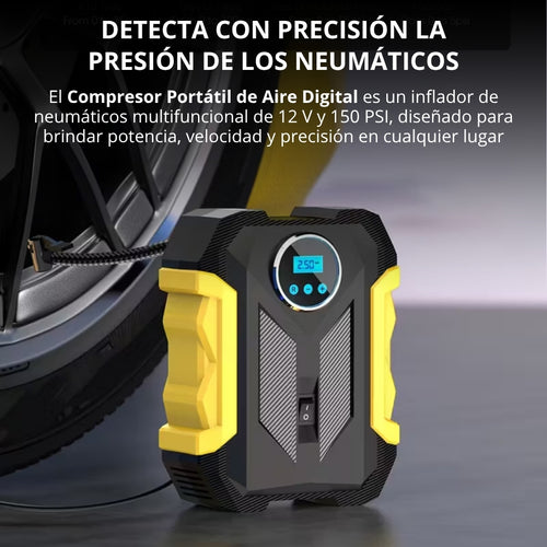 Inflador Digital Portátil 150 PSI para Auto